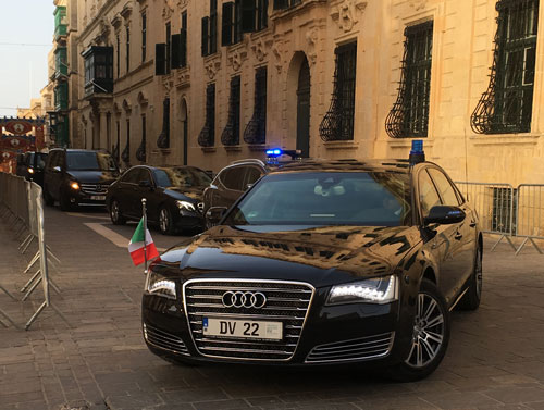 Personal security for 7 presidents in Malta, June 2019